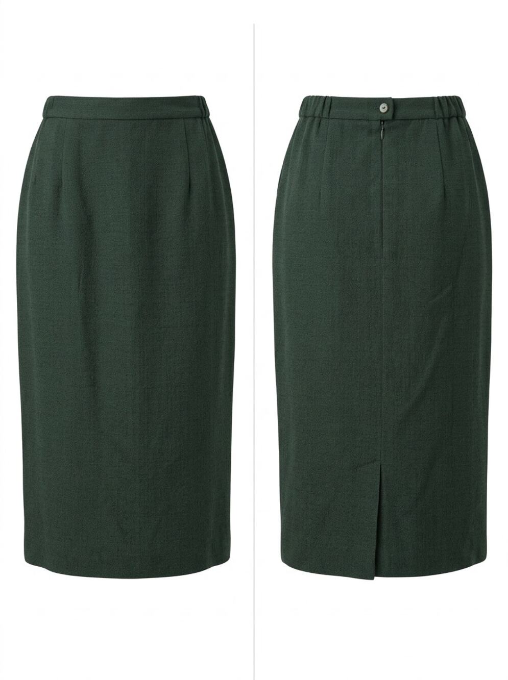 Vintage Harve Benard Dark Pencil Skirt Lined Back Slit Women Plus Size 18W